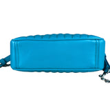Prada Teal Diagramme Leather Chain Crossbody