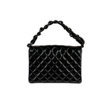 Chanel Vintage Black Leather In The Business Flap Handbag 1996