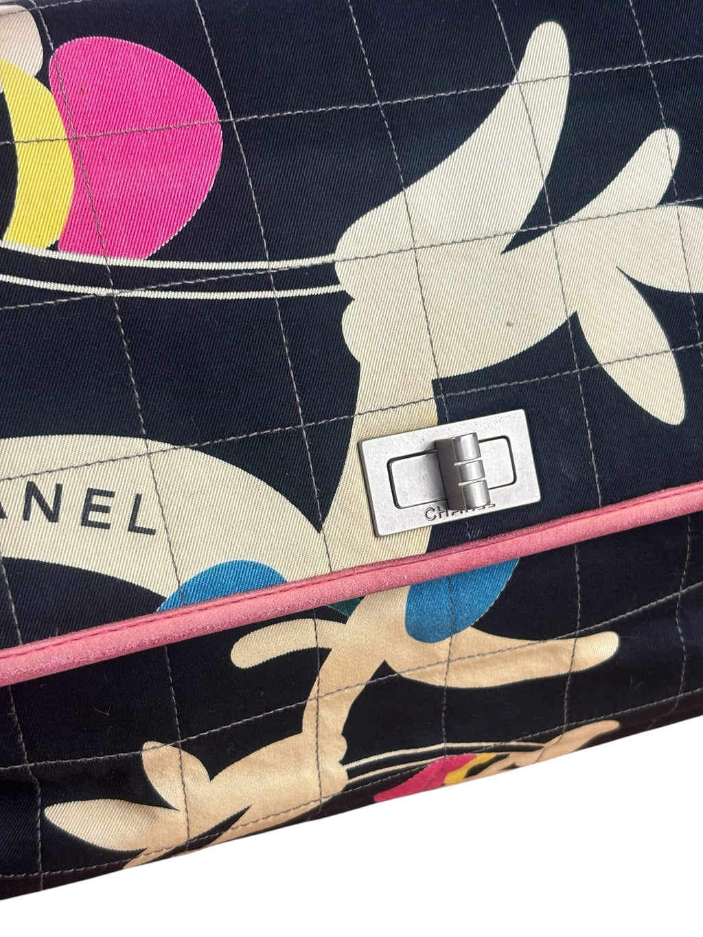 Chanel Chocolate Bar Multipocket Floral Flap 2002