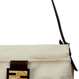 Fendi Cream Baguette Shoulder Bag