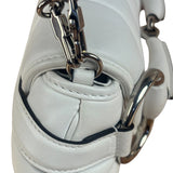 Gucci White Puffer Leather Horsebit Shoulder Bag