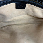 Gucci GG Black Chevron Leather Belt Bag