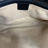 Gucci GG Black Chevron Leather Belt Bag