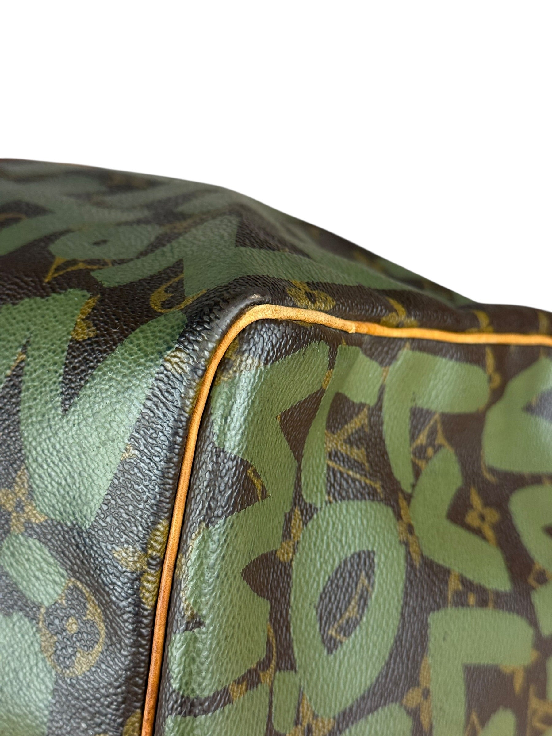 Louis Vuitton Stephen Sprouse Limited Edition Graffiti Keepall 50 Green