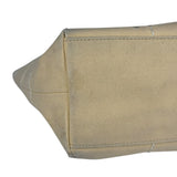 Chanel Vintage Beige Canvas Quilted Chocolate Bar Tote 2003