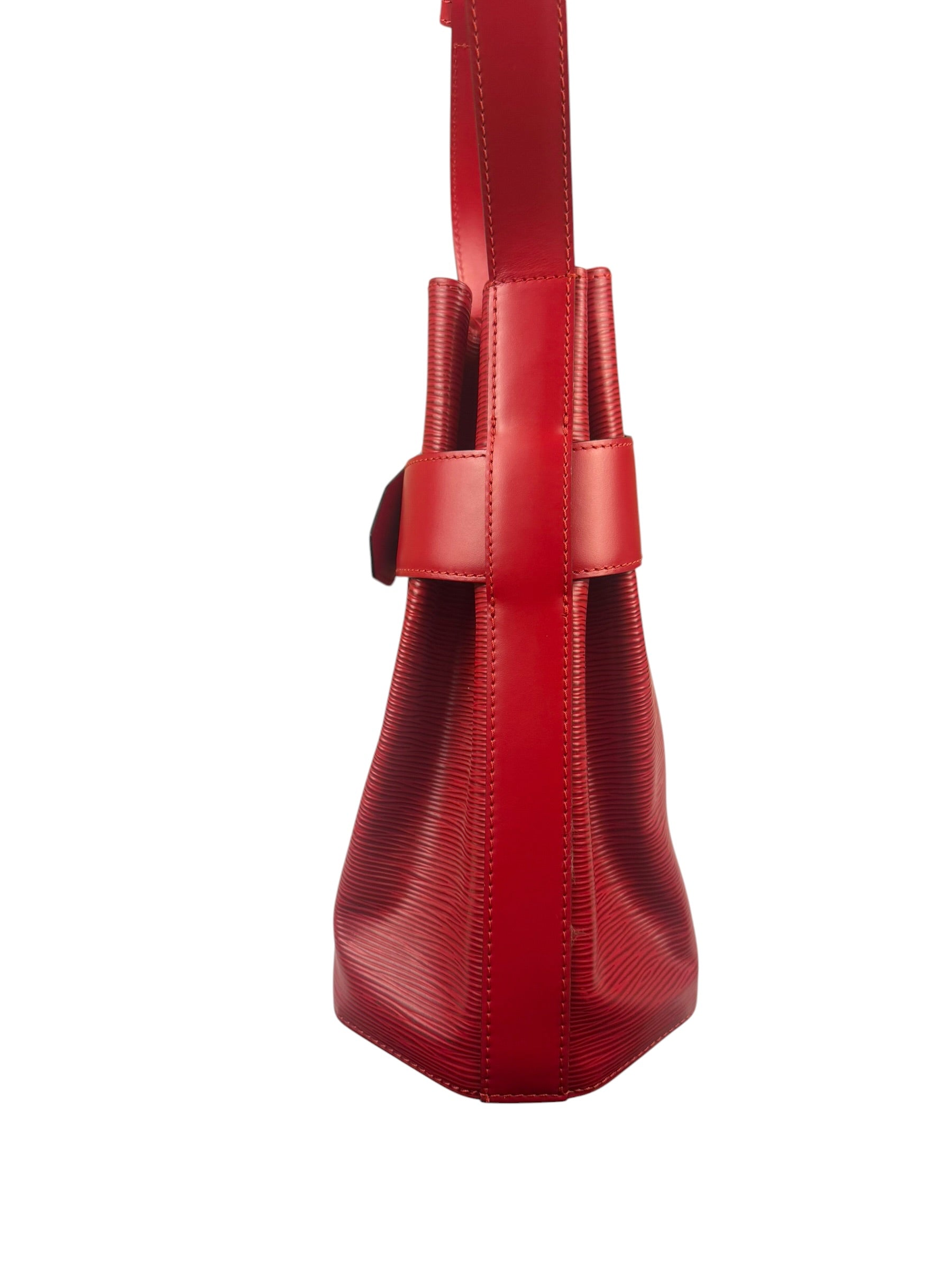 Louis Vuitton Red Epi Leather Castilian Sac D'Epaule Shoulder Bag