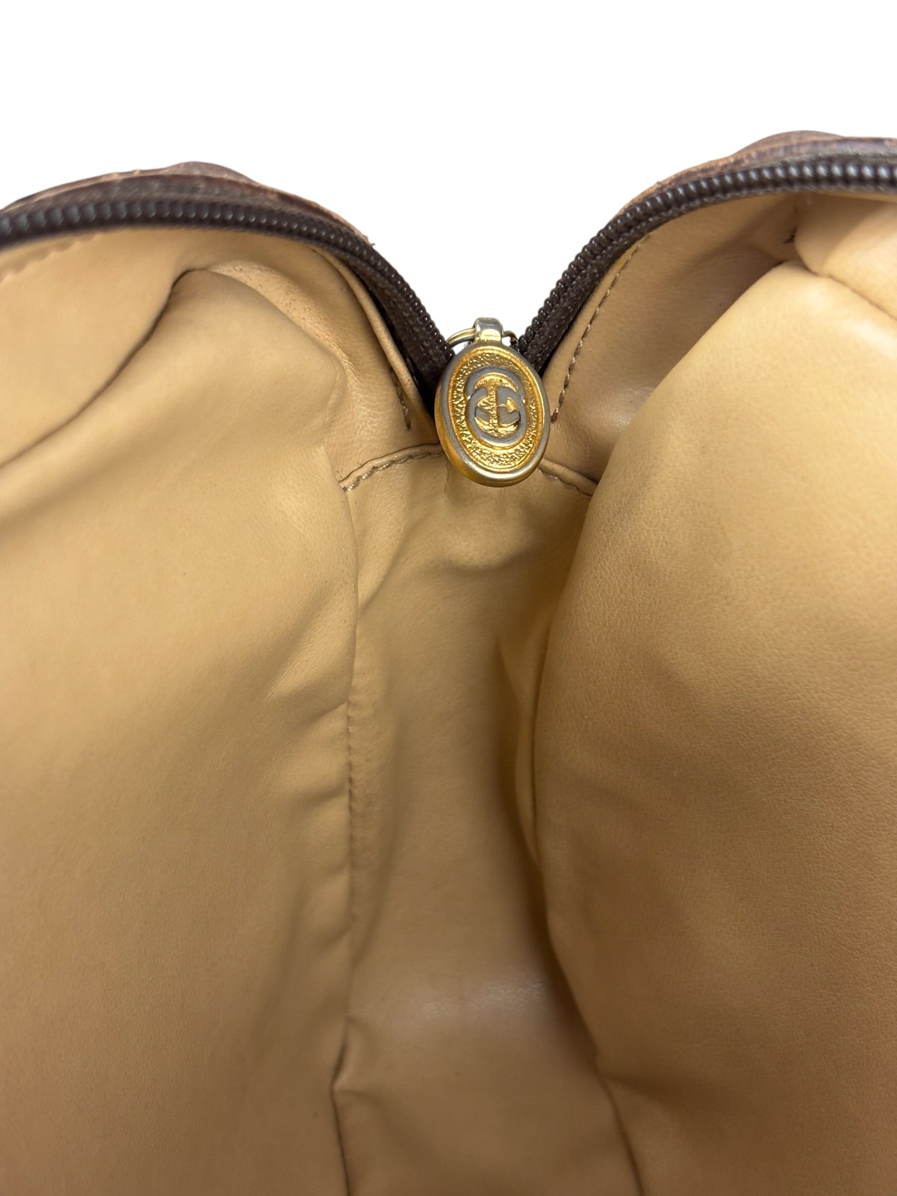 Gucci GG Vintage Coated Canvas Zip Pouch