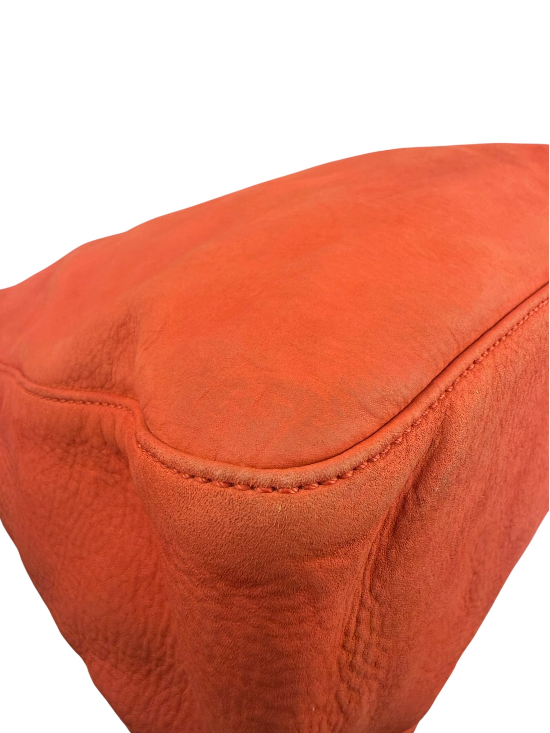 Fendi Vintage Peachy Suede/Leather Forever Flap Mamma Baguette