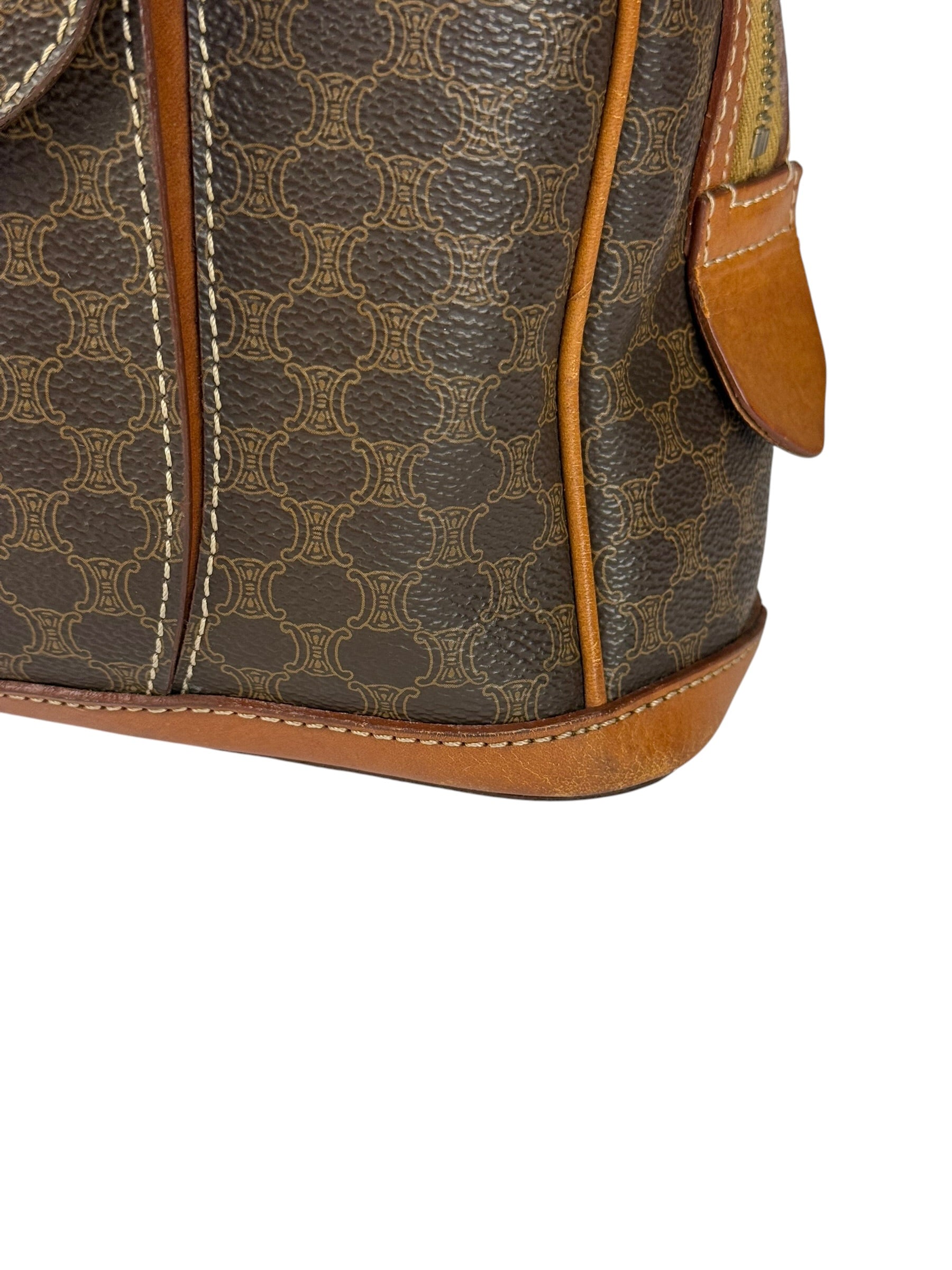 Celine Vintage Macadam Top Handle Bag