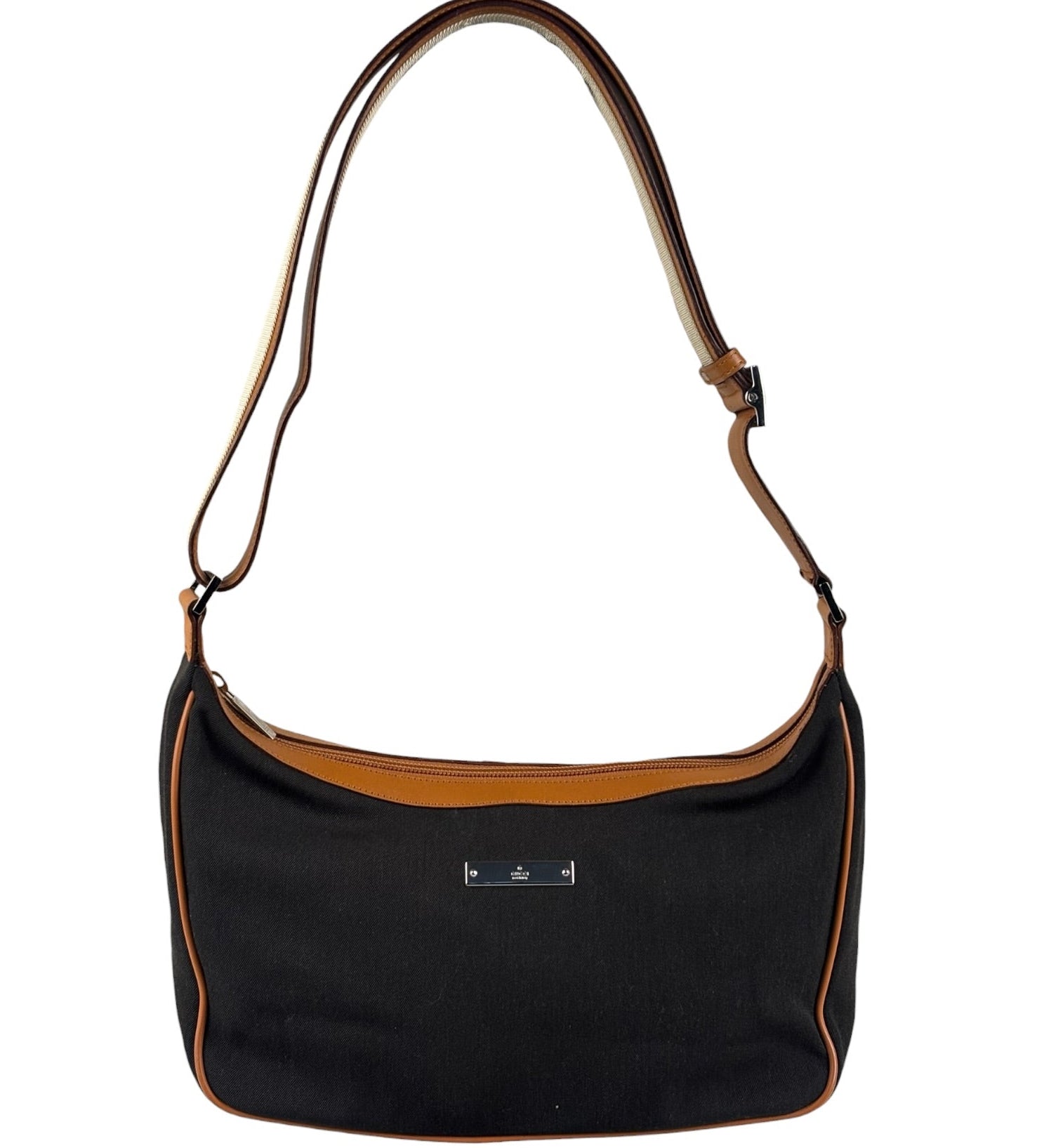 Gucci Vintage Brown Leather Lined Hobo Shoulder Bag