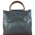 Chanel CC Caviar Wooden Ring Tote 2002