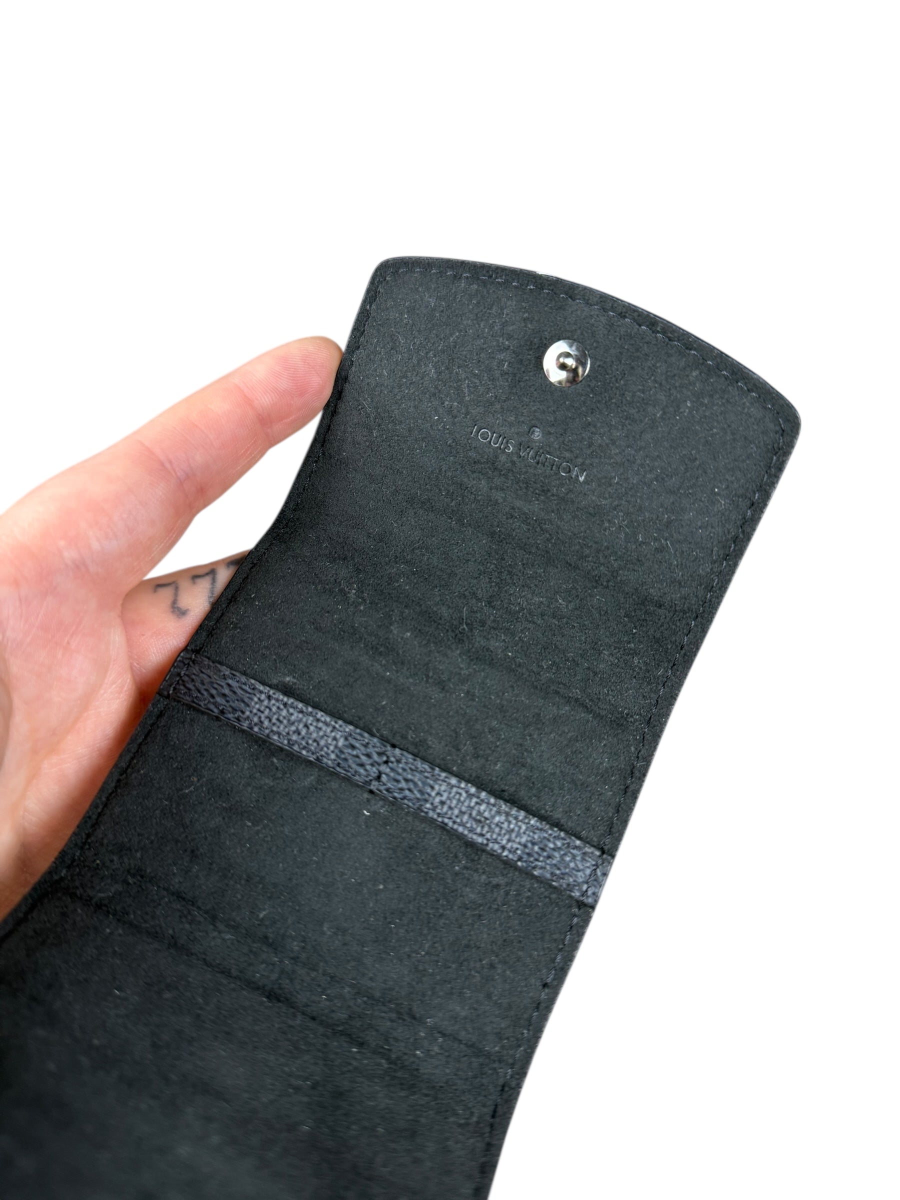 Louis Vuitton Damier Graphite Cuff Links Pouch