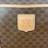 Celine Brown Leather Boston Handbag