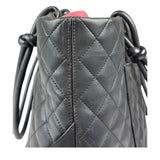 Chanel Black Quilted Calfskin Cambon Ligne Tote 2003