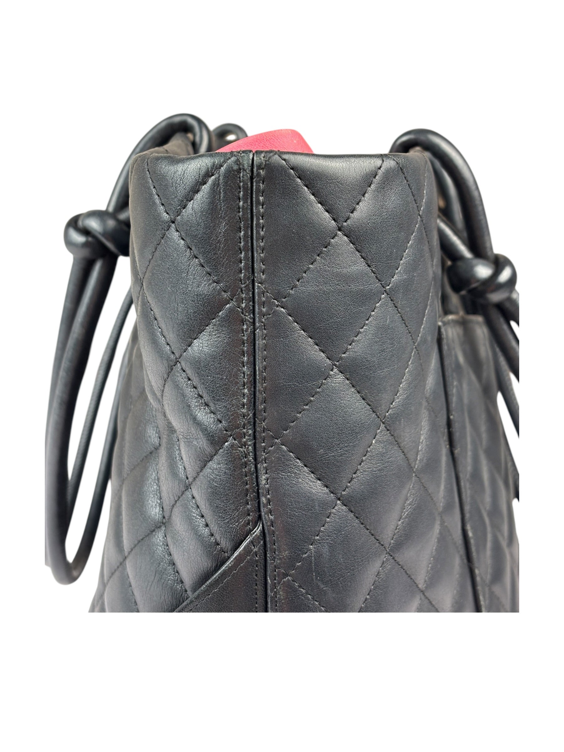 Chanel Black Quilted Calfskin Cambon Ligne Tote 2003