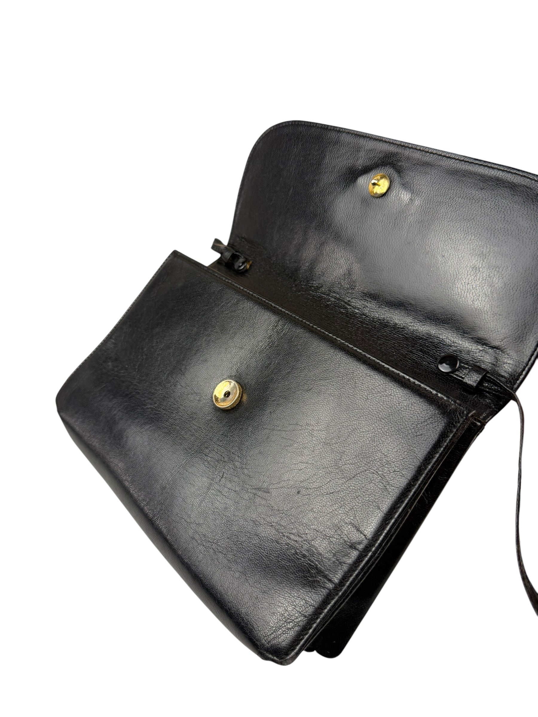 Chloe Vintage Black Leather Shoulder Bag