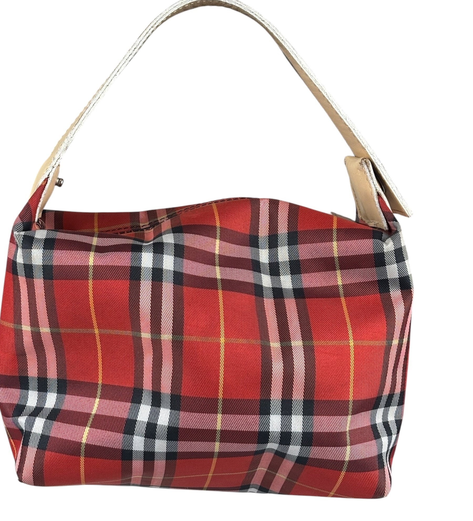 Burberry Vintage Red House Check Mini Handbag