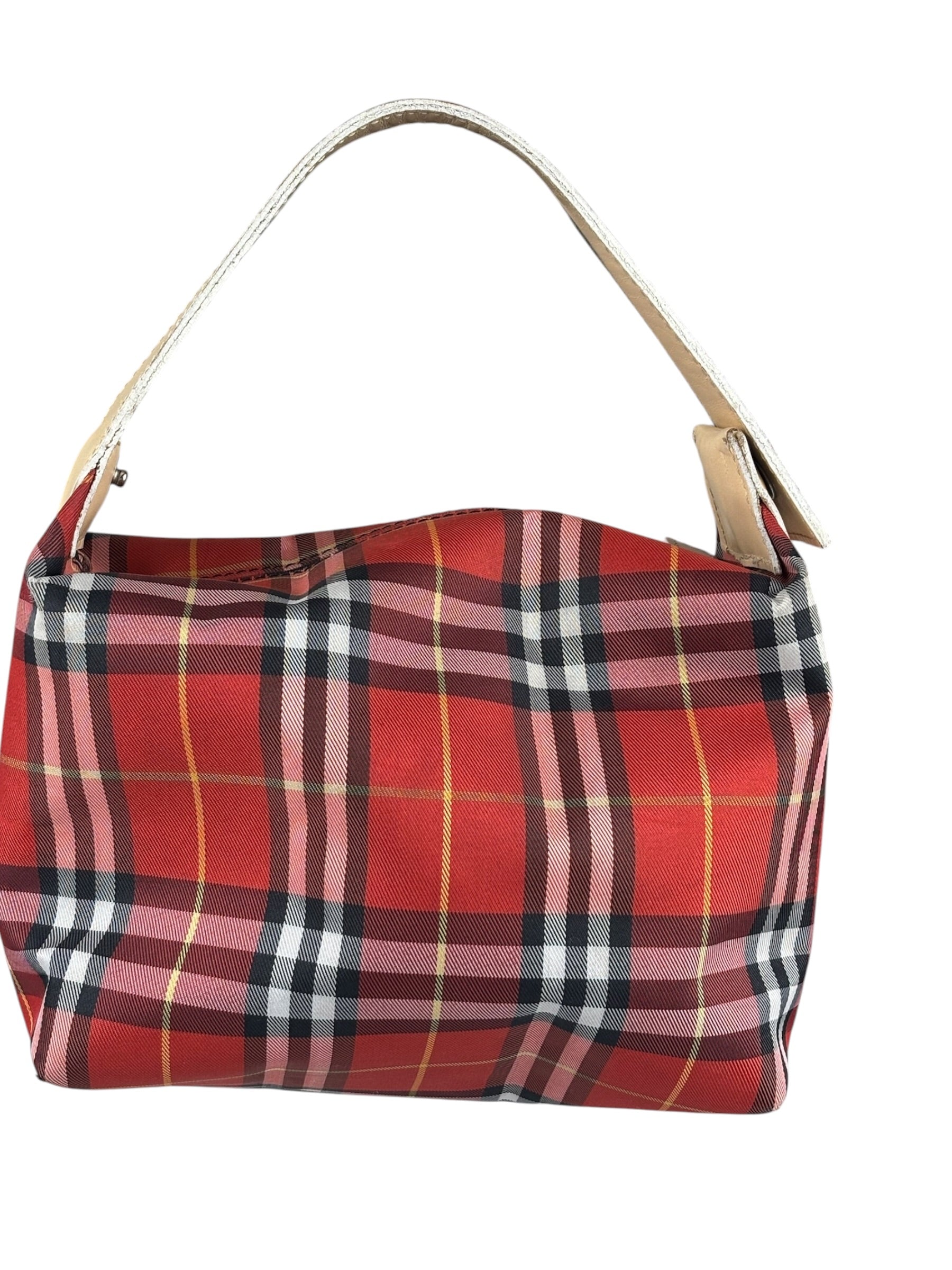 Burberry Vintage Red House Check Mini Handbag