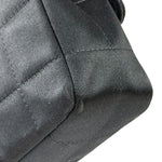 Chanel Black Satin Chocolate Bar Mini East-West Flap Bag