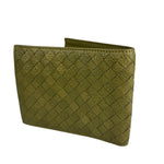 Bottega Veneta Intercciato Green Wallet