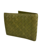 Bottega Veneta Intercciato Green Wallet