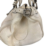 Chloé White Leather Paddington Handbag (Repainted)