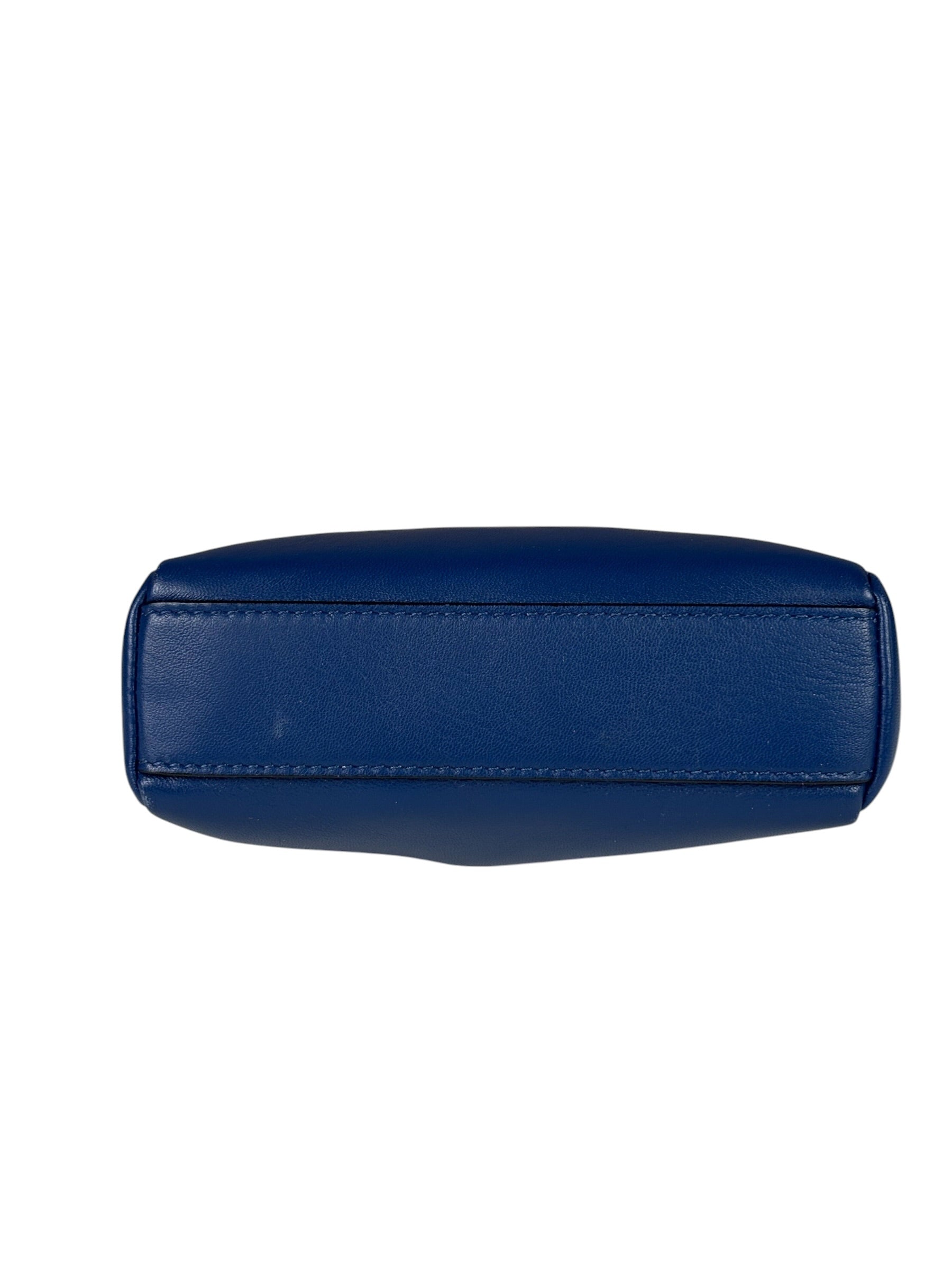 Fendi Navy Leather Peekaboo Micro Two-Way Bag