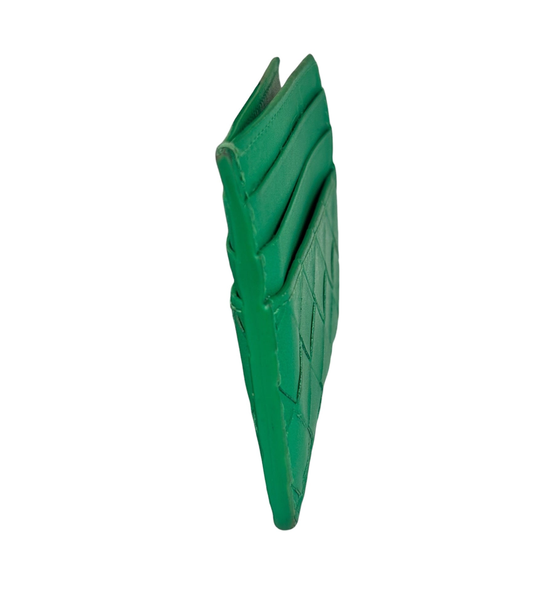 Bottega Veneta Green Intrecciato Card Holder
