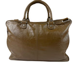 Balenciaga Brown Motocross Classic Travel Bag