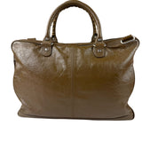 Balenciaga Brown Motocross Classic Travel Bag