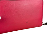 Hermes Pink Epsom Leather Silk'In Long Wallet