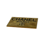 Chanel Vintage gold Plated Logo Brooch