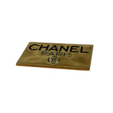 Chanel Vintage gold Plated Logo Brooch