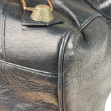 Balenciaga Vintage Navy Leather City Two-Way Bag