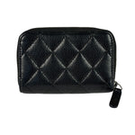 Chanel Black Caviar Quilted Leather Zipped Coin Purse 2018