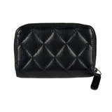 Chanel Black Caviar Quilted Leather Zipped Coin Purse 2018