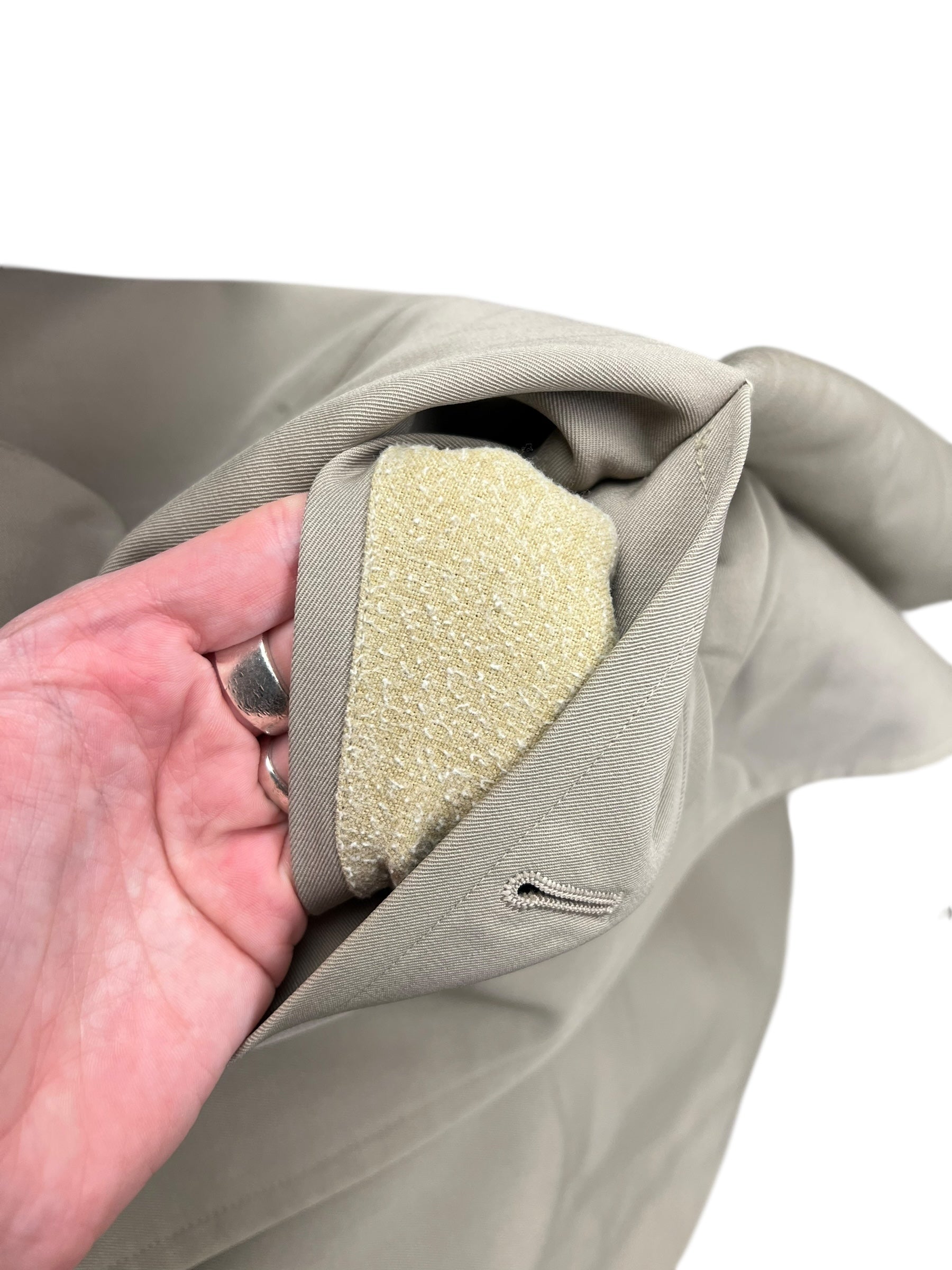 Burberry Vintage Khaki Trench Coat