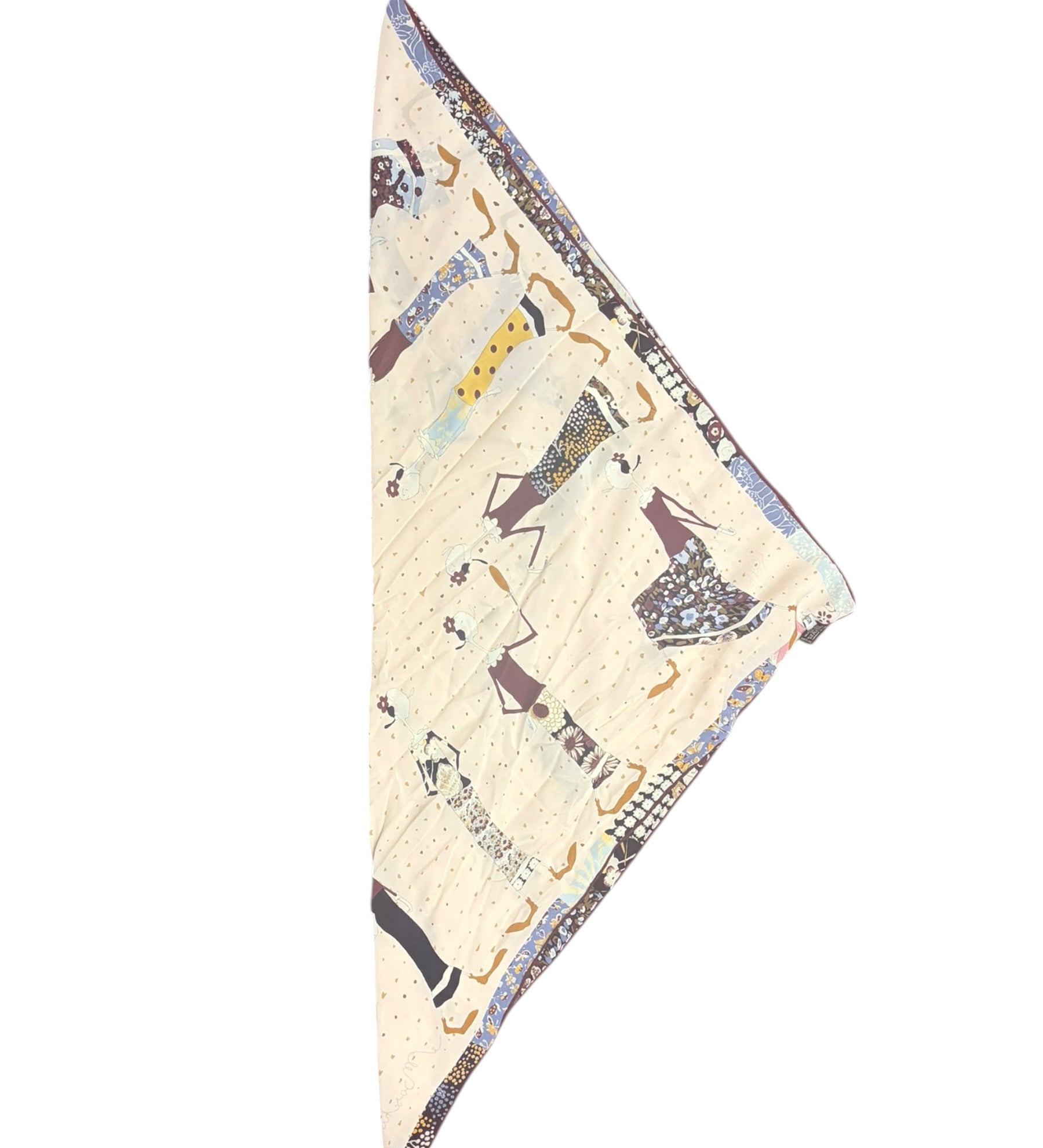 Moschino Vintage Olive Oyl Silk Scarf