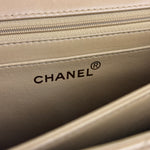 Chanel M Beige Lambskin Envelope Flap 1997