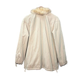 Ealman Vintage Beige Nylon Fur Lined coat