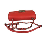 Fendi Coral Pink Leather Mini Baguette
