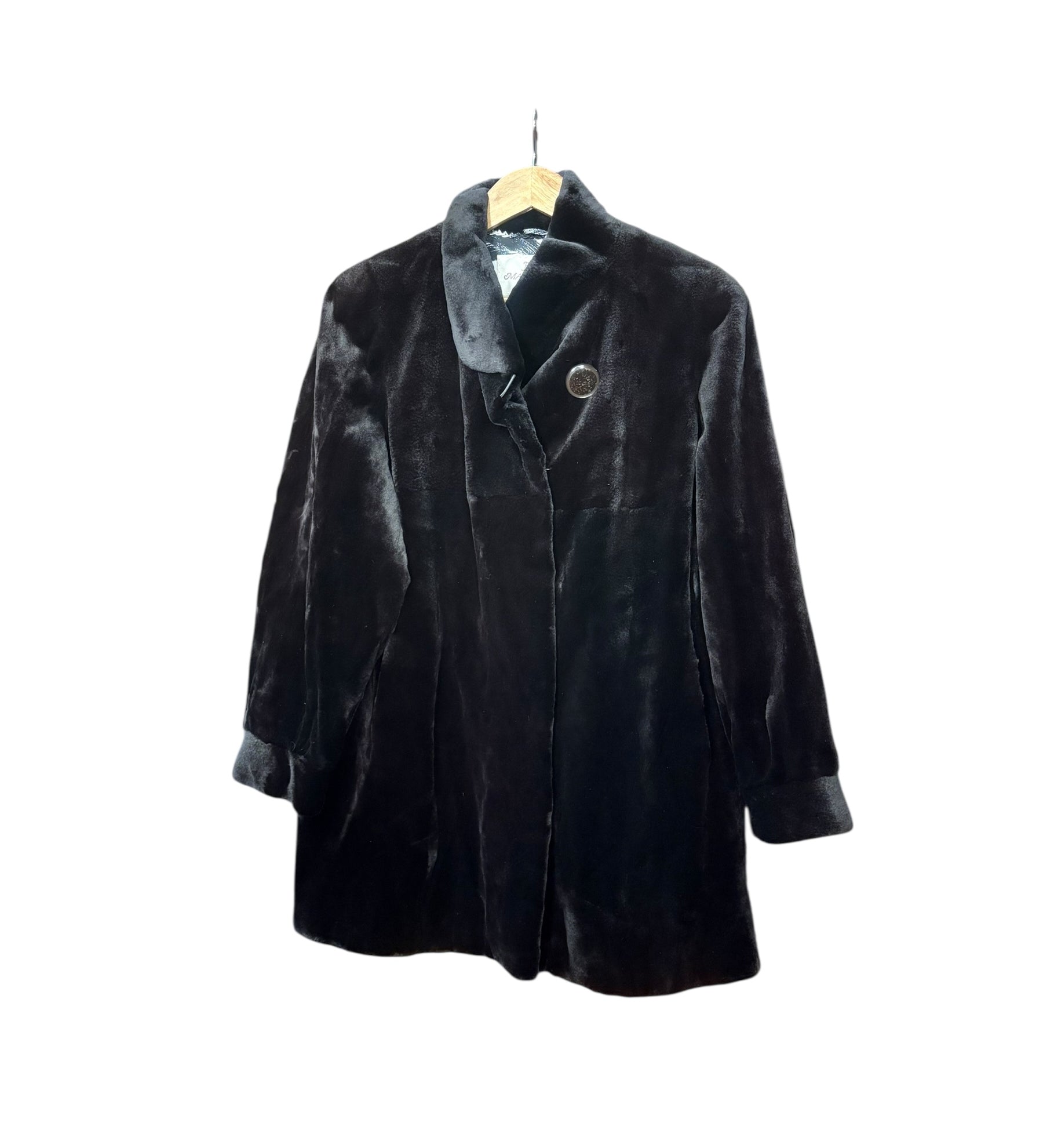 Fabio Mantegazza Vintage Black Fur Coat