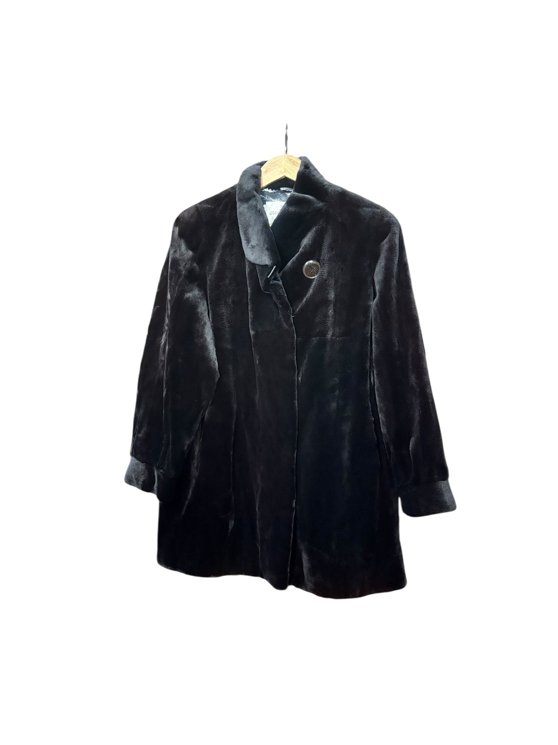 Fabio Mantegazza Vintage Black Fur Coat