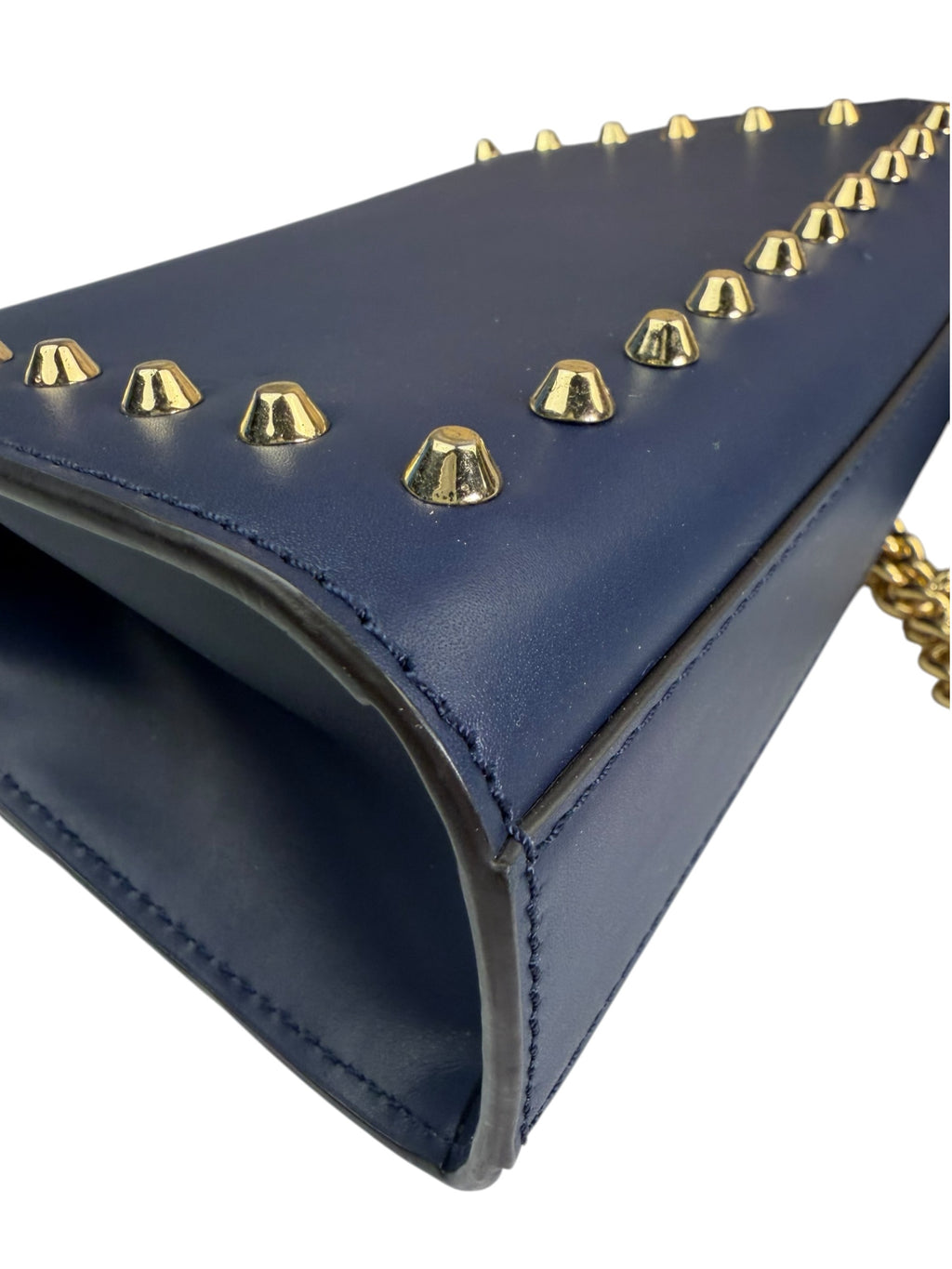 Gucci Navy Leather Small Padlock Shoulder Bag
