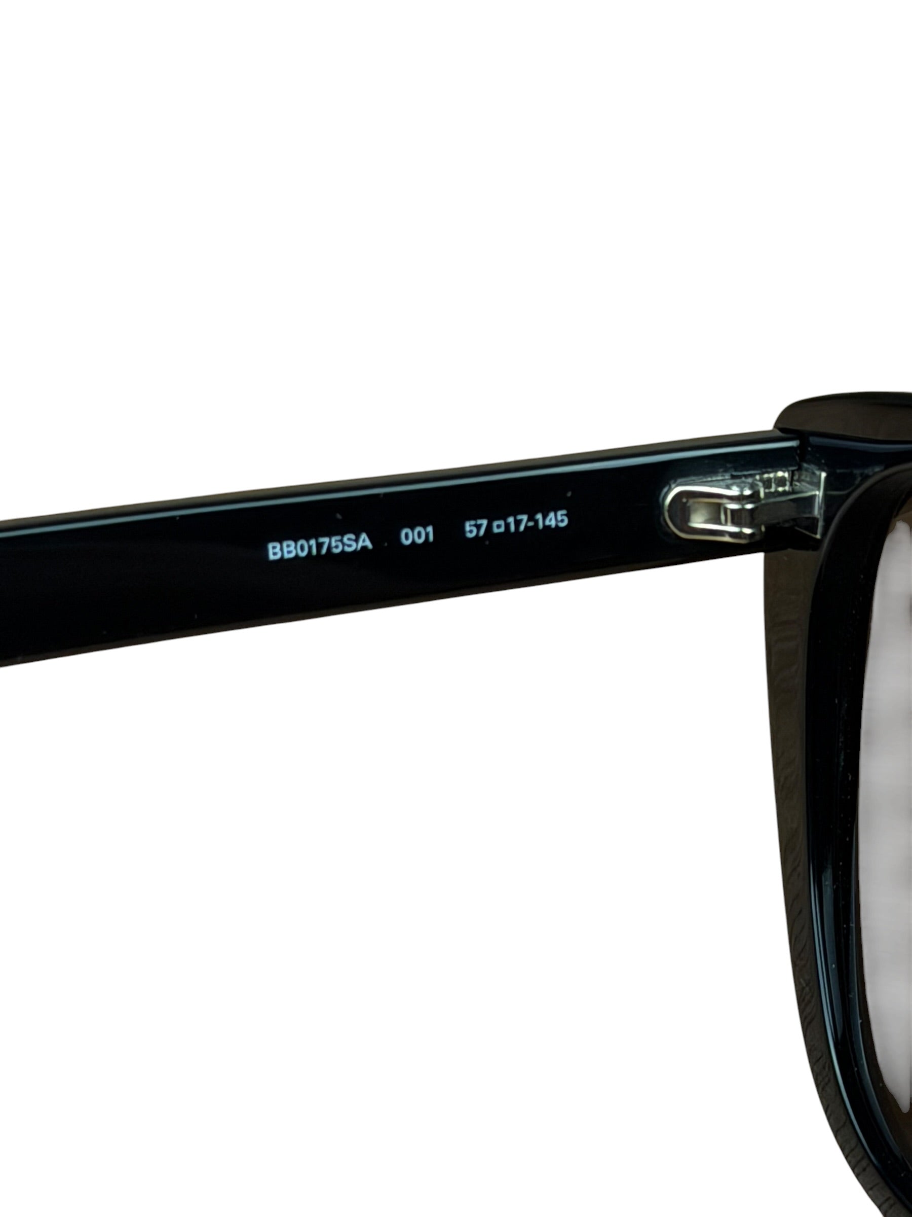 Balenciaga Black/Grey BB0175SA Alternative Fit Square Sunglasses