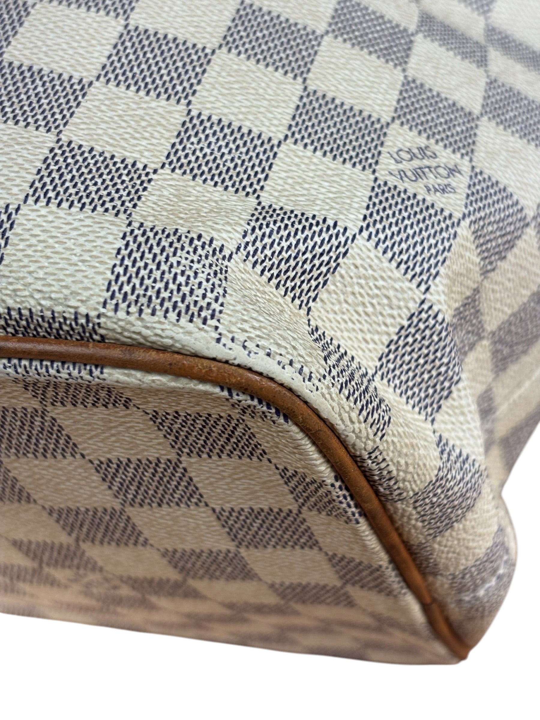 Louis Vuitton Vintage Monogram Damier Azur Saleya Shoulder Tote Bag