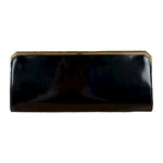 Saint Laurent Black Patent Date Charnière Minaudière Clutch