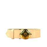 Louis Vuitton Monogram Vernis Logo Bracelet Yellow