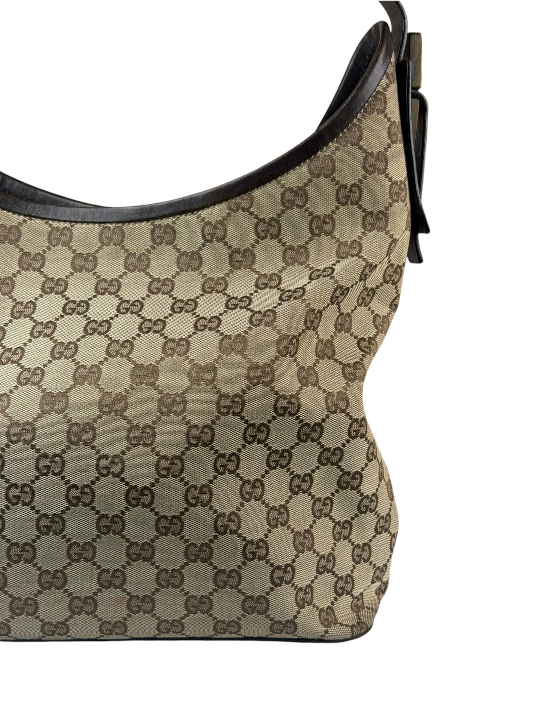 Gucci Brown GG Canvas Hobo Shoulder Bag