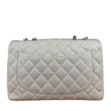 Chanel Grey Cotton M Classic Flap